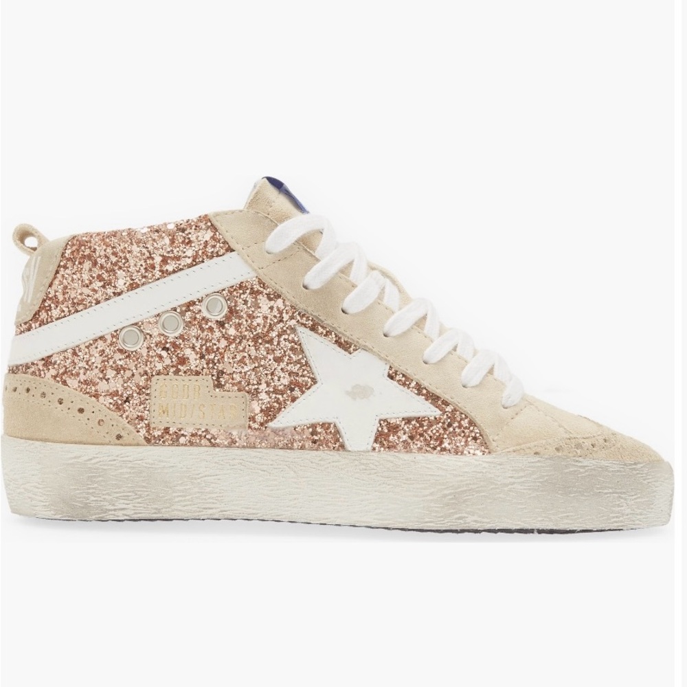 Golden Goose Mid Star Glitter Sneakers - Picture 3 of 11
